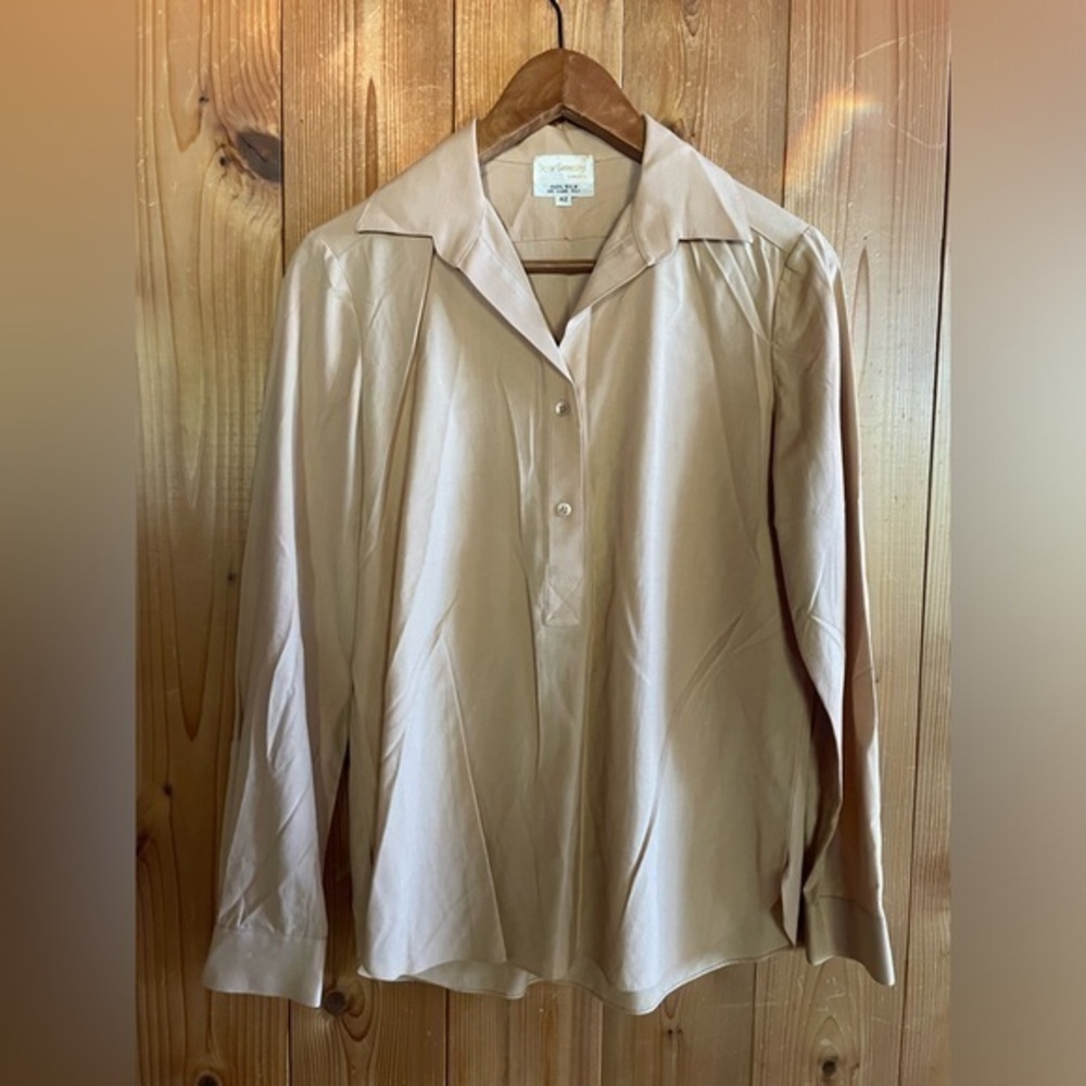 Vintage 70s Silk Blouse